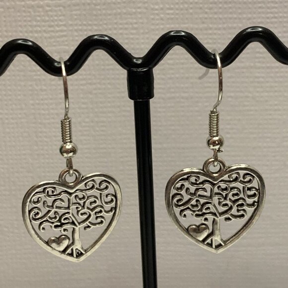 Tree of Life Earring, Valentine Earring, Heart Earring, Celtic Earring, Gift - Picture 5 of 6